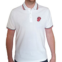 Rolling Stones koszulka, Classic Tongue Polo White, męskie