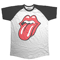 Rolling Stones koszulka, Classic Logo Short Sleeve Raglan Black, męskie