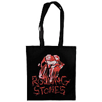 Rolling Stones bavlněná torba na zakupy, Hackney Diamonds Cracked Glass Tongue Black