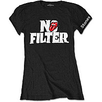 Rolling Stones koszulka, No Filter Header Logo Black, damskie