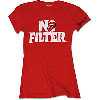 Rolling Stones koszulka, No Filter Header Logo Red, damskie