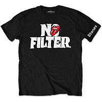 Rolling Stones koszulka, No Filter Header Logo Black, męskie