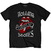 Rolling Stones koszulka, Europe ´82 Tour Black, męskie