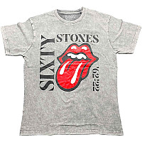 Rolling Stones koszulka, Sixty Vertical Dye Wash Grey, męskie