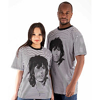 Rolling Stones koszulka, Keith Striped Black & White, męskie