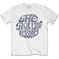 Rolling Stones koszulka, Vintage 70s Logo White, męskie