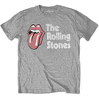 Rolling Stones koszulka, Scratched Logo Grey, męskie