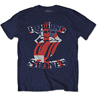 Rolling Stones koszulka, British Flag Tongue Navy, męskie
