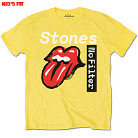 Rolling Stones koszulka, No Filter Text Yellow, dziecięcy