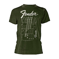 Fender koszulka, Telecaster Dark Green, męskie