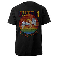Led Zeppelin koszulka, USA Tour 1975 Black, męskie