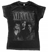 Nirvana koszulka, Faded Faces, damskie