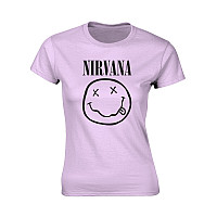 Nirvana koszulka, Smiley Pink, damskie