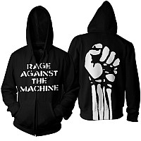 Rage Against The Machine bluza, Large Fist Zip, męska