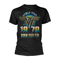 Van Halen koszulka, World Tour '78 Black, męskie