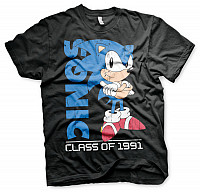 Sonic The Hedgehog koszulka, Class Of 1991 Black, męskie