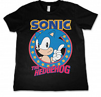 Sonic The Hedgehog koszulka, Sonic The Hedgehog Black, dziecięcy
