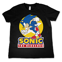 Sonic The Hedgehog koszulka, Fast Sonic The Hedgehog Black, dziecięcy