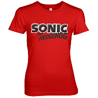 Sonic The Hedgehog koszulka, Classic Logo Girly Red, damskie