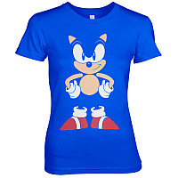 Sonic The Hedgehog koszulka, Front & Back Girly Blue, damskie
