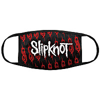 Slipknot bavlněná maska na ústa, White Logo & Sigils, unisex