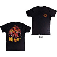 Slipknot koszulka, The End So Far Flame Logo BP Black, męskie