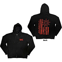 Slipknot bluza, 9-Point Flag Zipped BP Black, męska