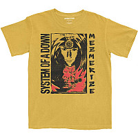 System Of A Down koszulka, Reflections Dip Dye Yellow, męskie