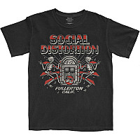 Social Distortion koszulka, Jukebox Skelly Black, męskie