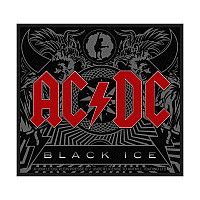 AC/DC tkaná naszywka PES 100 x 100 mm, Black Ice