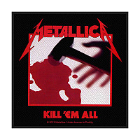Metallica naszywka 100 x100 mm, Kill 'Em All