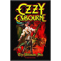 Ozzy Osbourne tkaná naszywka PES 100x50 mm, The Ultimate Sin