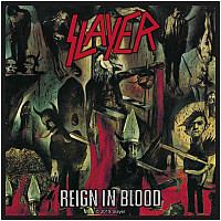 Slayer naszywka PES 100x100 mm, Reign In Blood