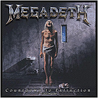 Megadeth naszywka 100 x 100 mm, Countdown To Extinction