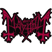 Mayhem naszywka PES 100 x 50 mm, Red Logo Cut Out