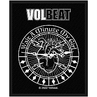 Volbeat tkaná naszywka PES 100x75 mm, Wait A Minute My Girl