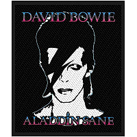 David Bowie tkaná naszywka PES 100x75 mm, Aladdin Sane 2