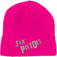 Sex Pistols zimowa czapka zimowa, Logo Fluorescent Pink