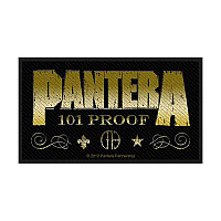 Pantera tkaná naszywka PES 100x45 mm, Whiskey Label