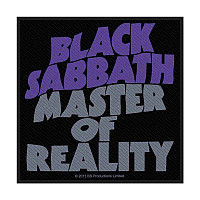 Black Sabbath tkaná naszywka PES 100x100 mm, Master Of Reality