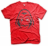 La Casa De Papel koszulka, Salvador Dali Mask Red, męskie