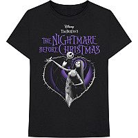 The Nightmare Before Christmas koszulka, Purple Heart Black, męskie