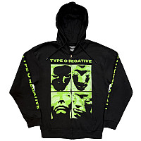 Type O Negative bluza, Faces Zipped Black, męska