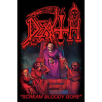 Death teszttylny banner 68cm x 106cm, Scream Bloody Gore
