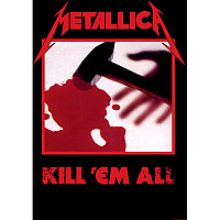 Metallica teszttylny banner 70cm x 106cm, Kill Em All