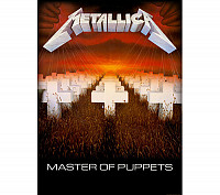 Metallica teszttylny banner 70cm x 106cm, Master Of Puppets