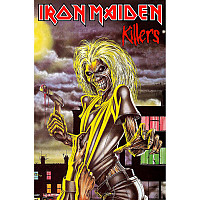Iron Maiden teszttylny banner 68cm x 106cm, Killers