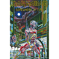 Iron Maiden teszttylny banner 70cm x 106cm, Somewhere In Time