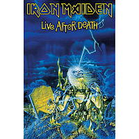 Iron Maiden teszttylny banner 68cm x 106cm, Live After Death