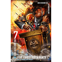 Five Finger Death Punch teszttylny banner 68cm x 106cm, And Justice For None